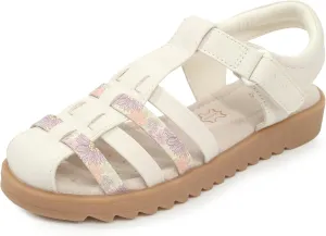 Kid Girls Fisherman Buckle Sandals - Comfortable Summer Sandals with Closed Toe & Adjustable Strap for Daily Wear & Outdoor Play