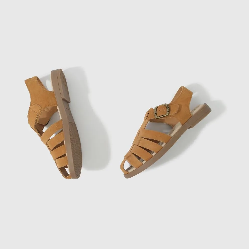 Kid Girls Fisherman Buckle Sandals - Comfortable Summer Sandals with Closed Toe & Adjustable Strap for Daily Wear & Outdoor Play
