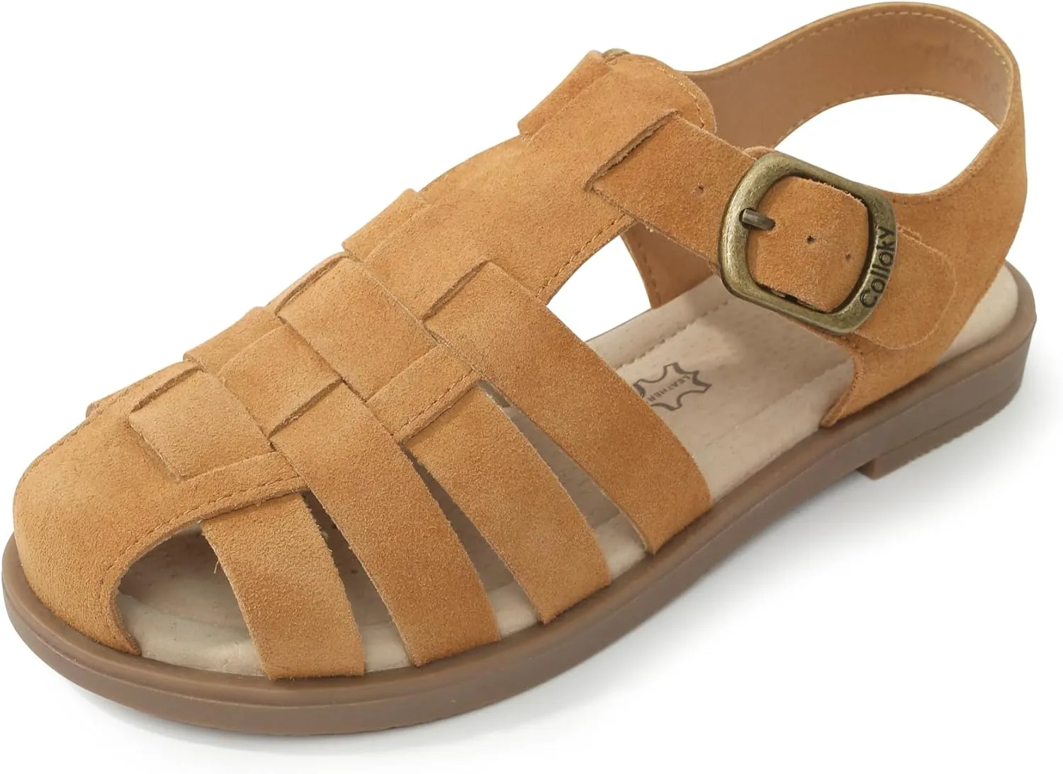 Kid Girls Fisherman Buckle Sandals - Comfortable Summer Sandals with Closed Toe & Adjustable Strap for Daily Wear & Outdoor Play