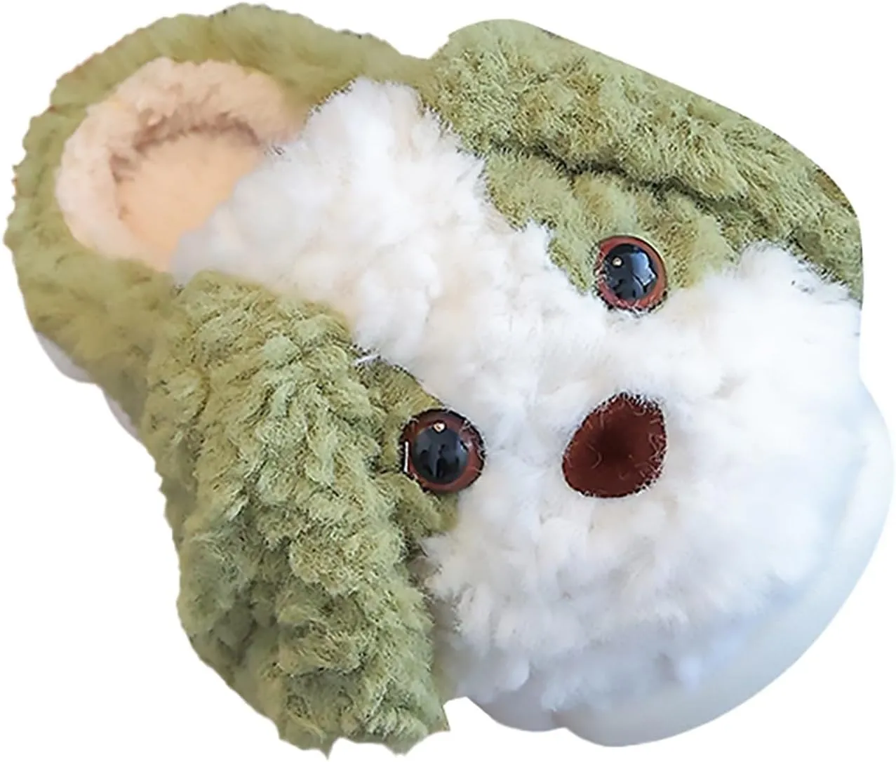 Kids Puppy Slippers Boys Girls Plush Non-Slip House Slippers Cute Cartoon Soft Wool Slip-On Shoes Indoor Wear