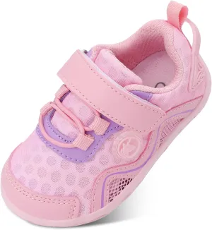 LeIsfIt Toddler Boys Girls Sneakers Kids Barefoot Walking Shoes Lightweight Mesh Tennis Shoes