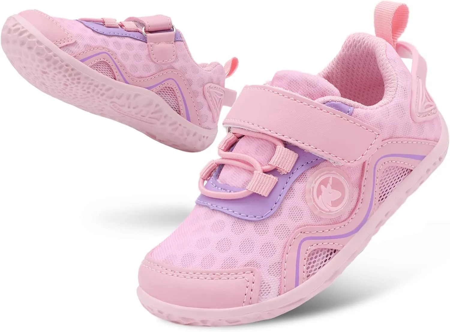 LeIsfIt Toddler Boys Girls Sneakers Kids Barefoot Walking Shoes Lightweight Mesh Tennis Shoes