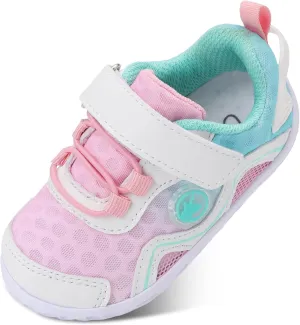 LeIsfIt Toddler Boys Girls Sneakers Kids Barefoot Walking Shoes Lightweight Mesh Tennis Shoes