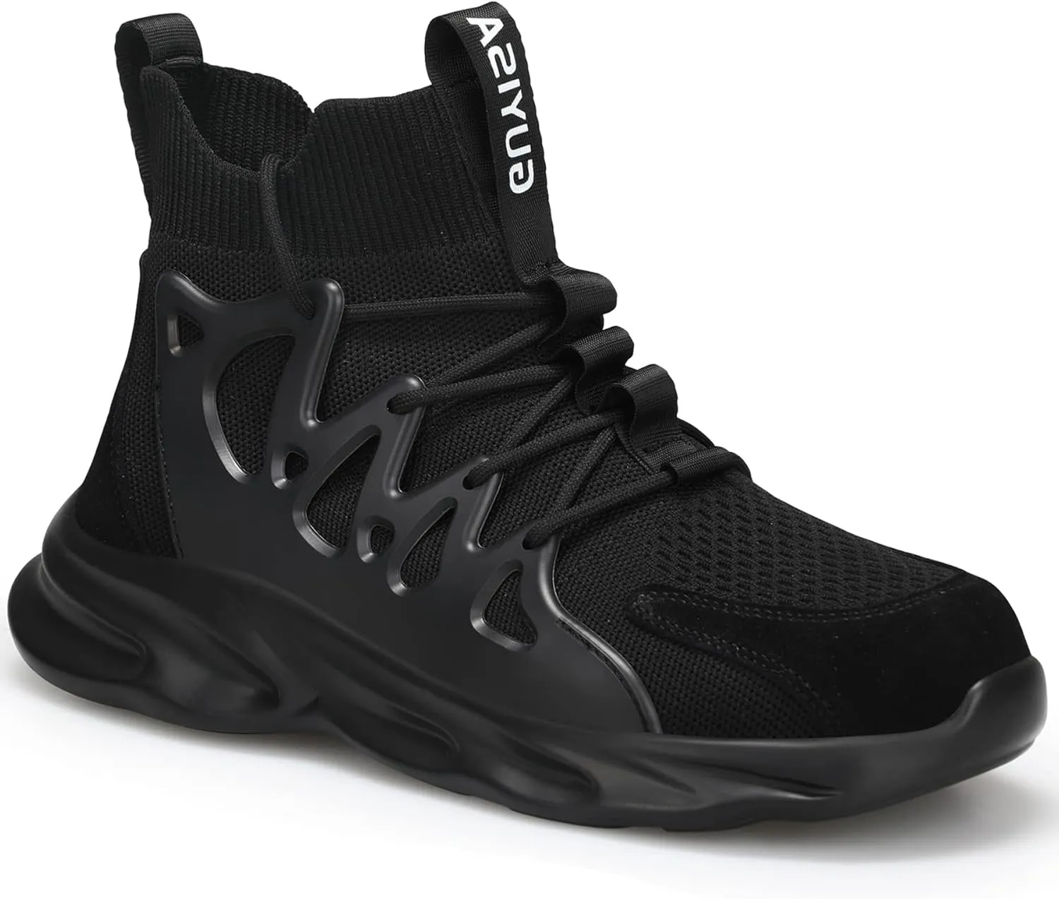 Lightweight Work Safety Steel Toe Boots, Breathable Construction Sports Tennis Footwear
