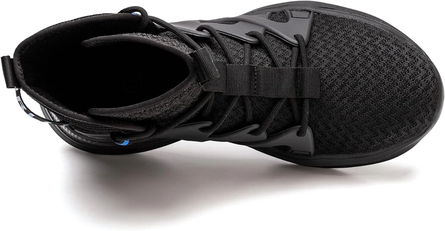 Lightweight Work Safety Steel Toe Boots, Breathable Construction Sports Tennis Footwear
