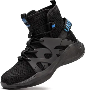 Lightweight Work Safety Steel Toe Boots, Breathable Construction Sports Tennis Footwear