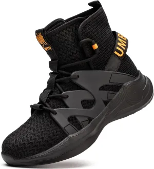 Lightweight Work Safety Steel Toe Boots, Breathable Construction Sports Tennis Footwear