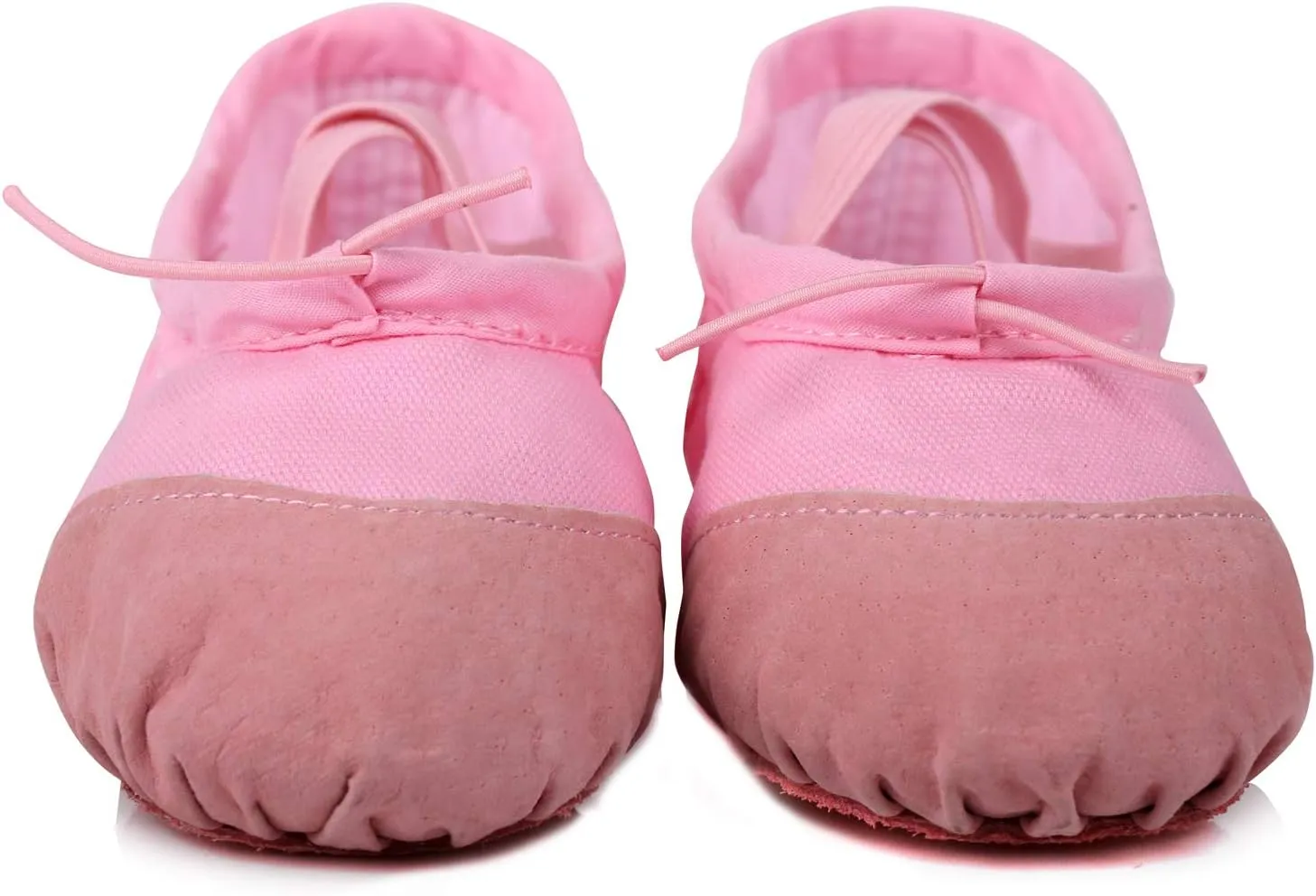 LONSOEN Ballet Slipper Shoes Stretch Satin Ballerinas Dance Yoga Flats with Pure Ribbons for Girls (Toddler/Little Kid/Big Kid