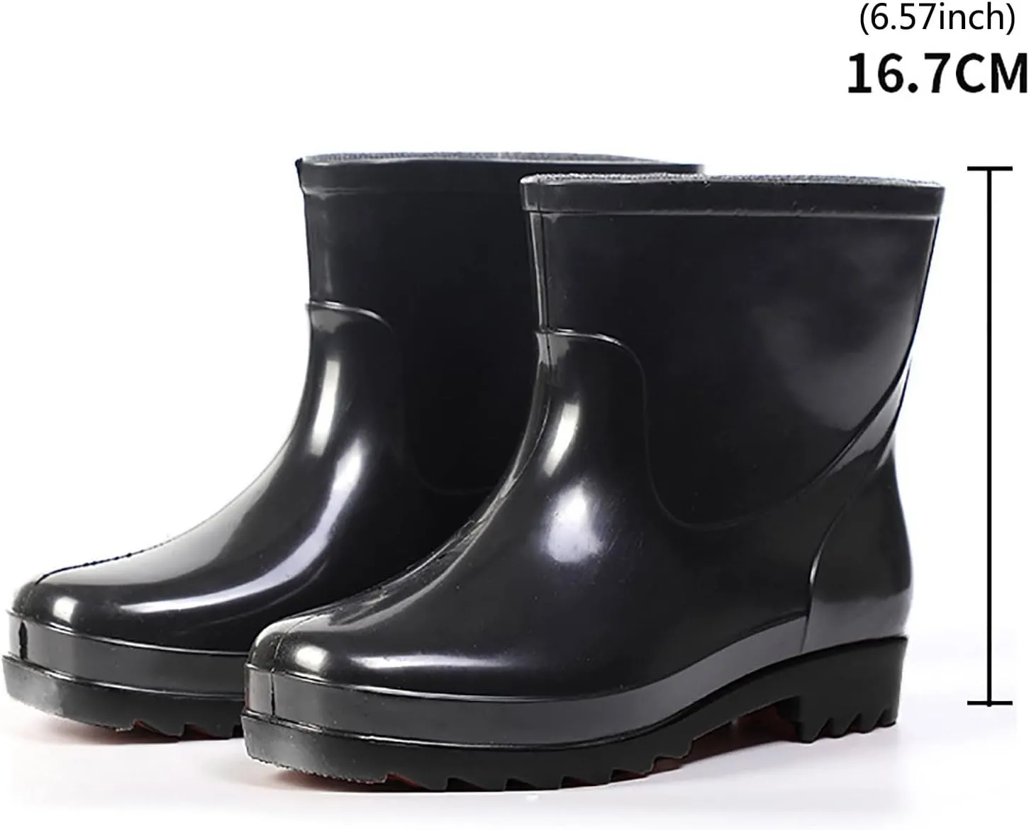 Man Short Rubber Rainboots Rubber Boots For Garden Man Rain Footwear Rain Shoes Winter Hoodies Men, 7.5