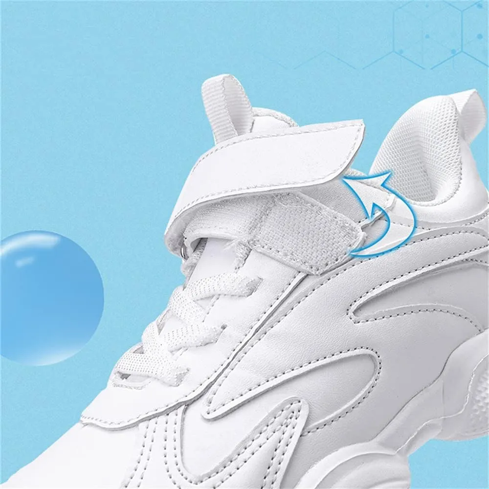 MATERUIEYES Children's Shoes Sports Shoes Small White Shoes Mesh Girls' Running Shoes Sneakers
