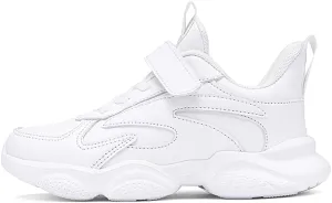 MATERUIEYES Children's Shoes Sports Shoes Small White Shoes Mesh Girls' Running Shoes Sneakers