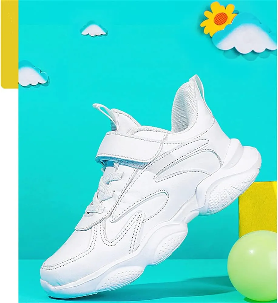 MATERUIEYES Children's Shoes Sports Shoes Small White Shoes Mesh Girls' Running Shoes Sneakers