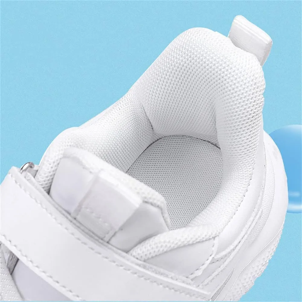 MATERUIEYES Children's Shoes Sports Shoes Small White Shoes Mesh Girls' Running Shoes Sneakers