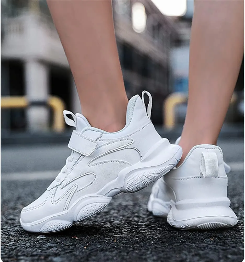 MATERUIEYES Children's Shoes Sports Shoes Small White Shoes Mesh Girls' Running Shoes Sneakers