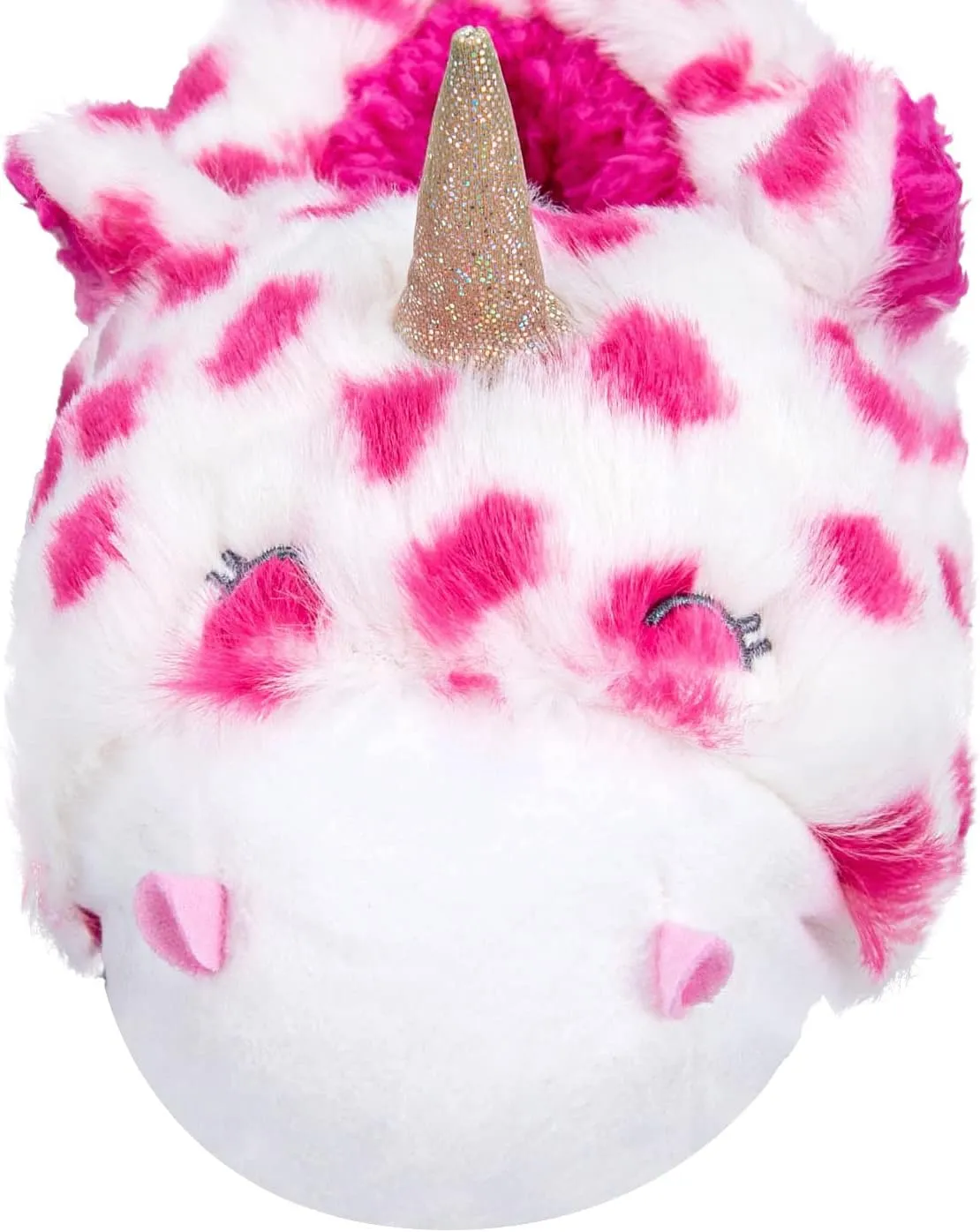 MEJORMEN Girls Unicorn House Slippers Cozy Plush Anti-Skid Indoor Outdoor House Shoes for Toddler Kid