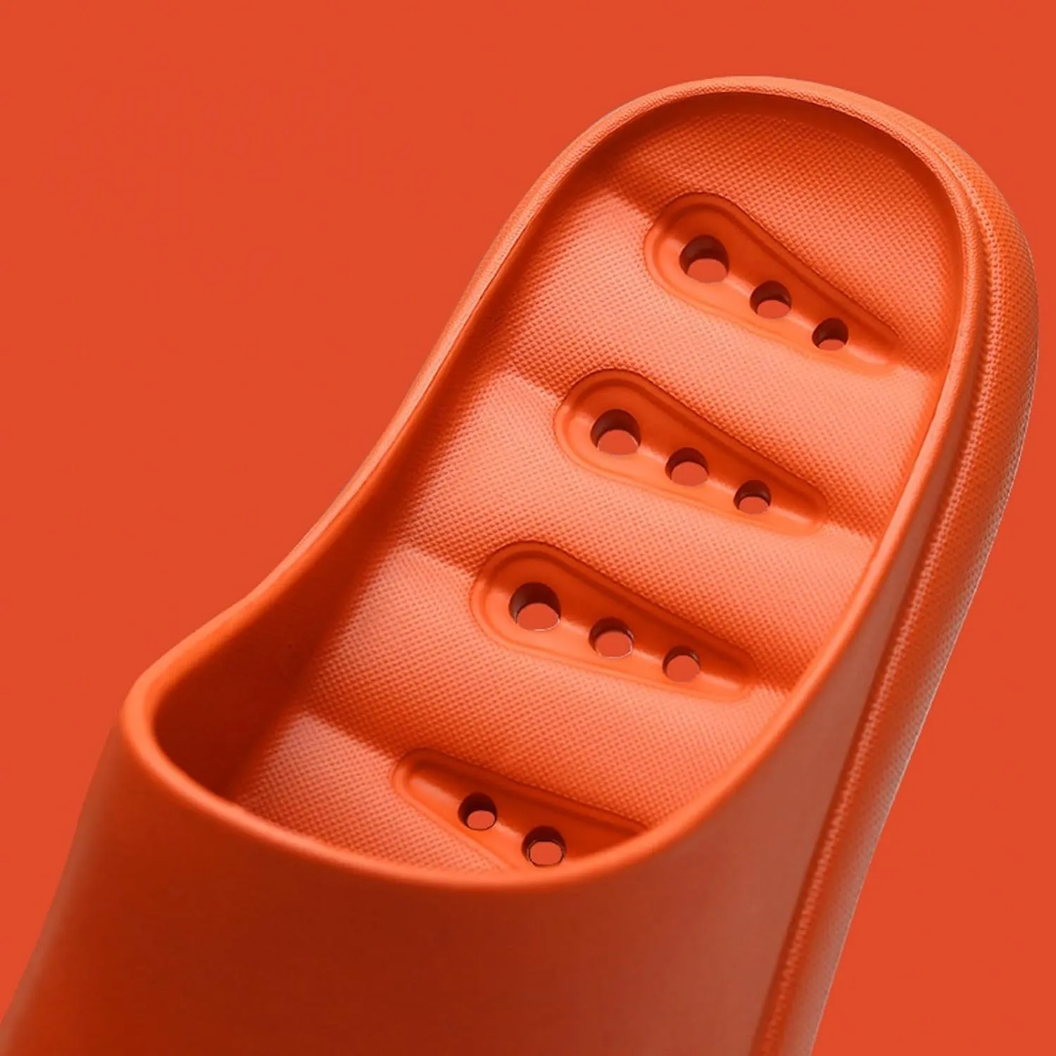 Men and Women Same Couples Quick Drying Slip Leakage Thick Soled Soft Soled Solid Color Home Women Slide Sandals Size 8
