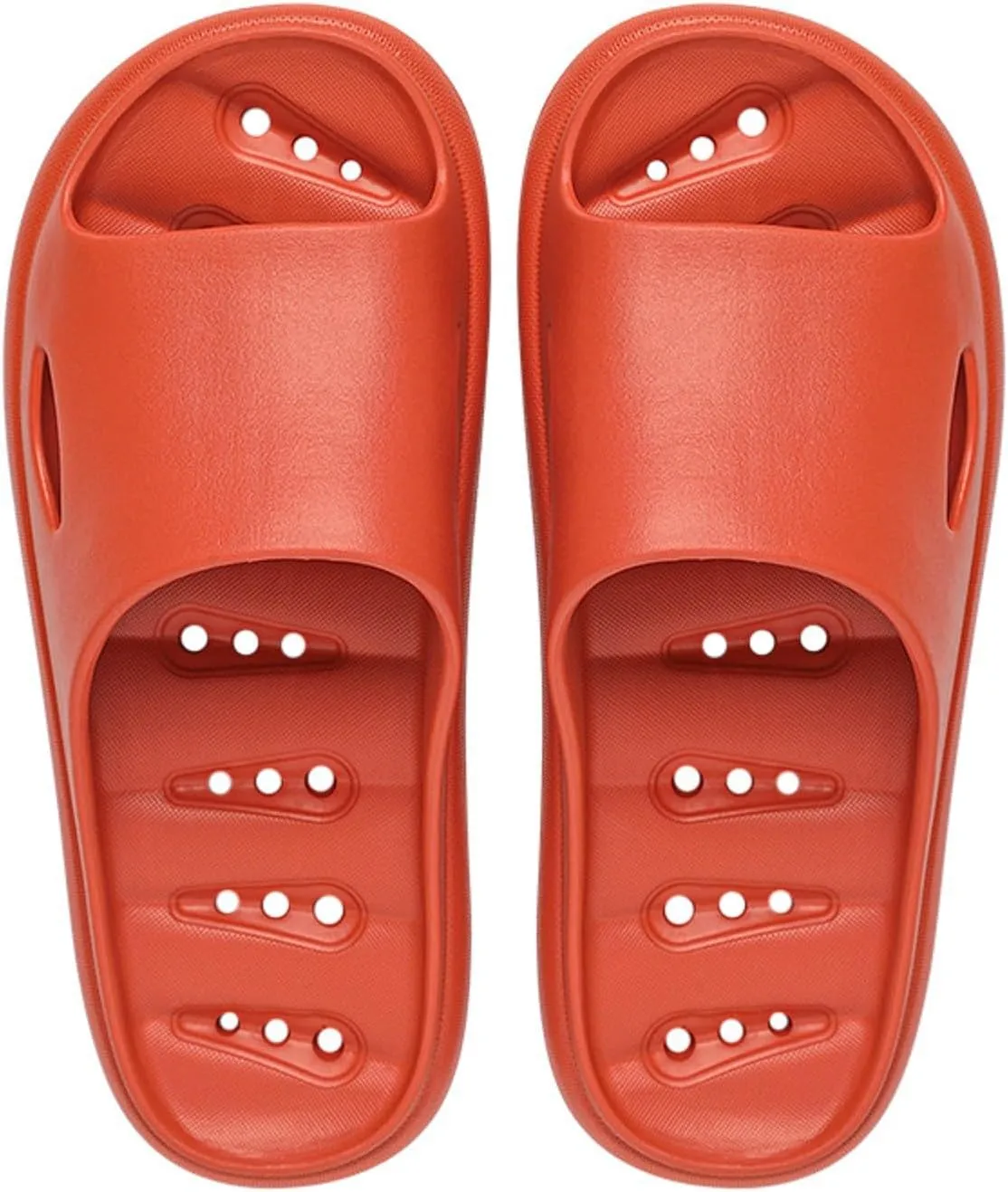 Men and Women Same Couples Quick Drying Slip Leakage Thick Soled Soft Soled Solid Color Home Women Slide Sandals Size 8