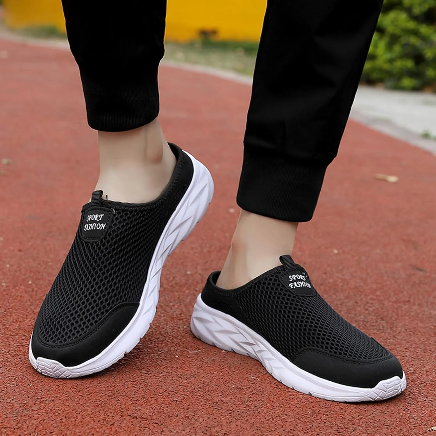 Men Sports Shoes Fashion New Pattern Solid Color Simple Mesh Breathable Comfortable Flat Bottom Casual Sneaker Boots Men Men'