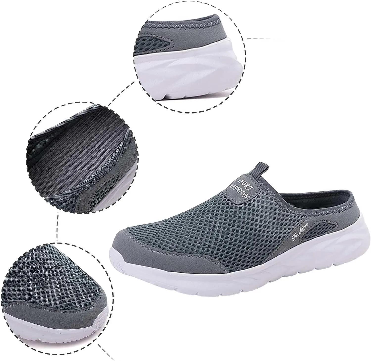 Men Sports Shoes Fashion New Pattern Solid Color Simple Mesh Breathable Comfortable Flat Bottom Casual Sneaker Boots Men Men'