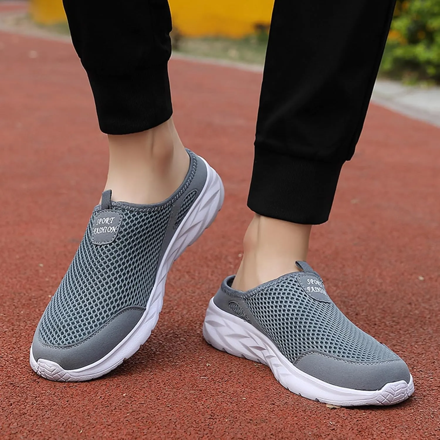 Men Sports Shoes Fashion New Pattern Solid Color Simple Mesh Breathable Comfortable Flat Bottom Casual Sneaker Boots Men Men'