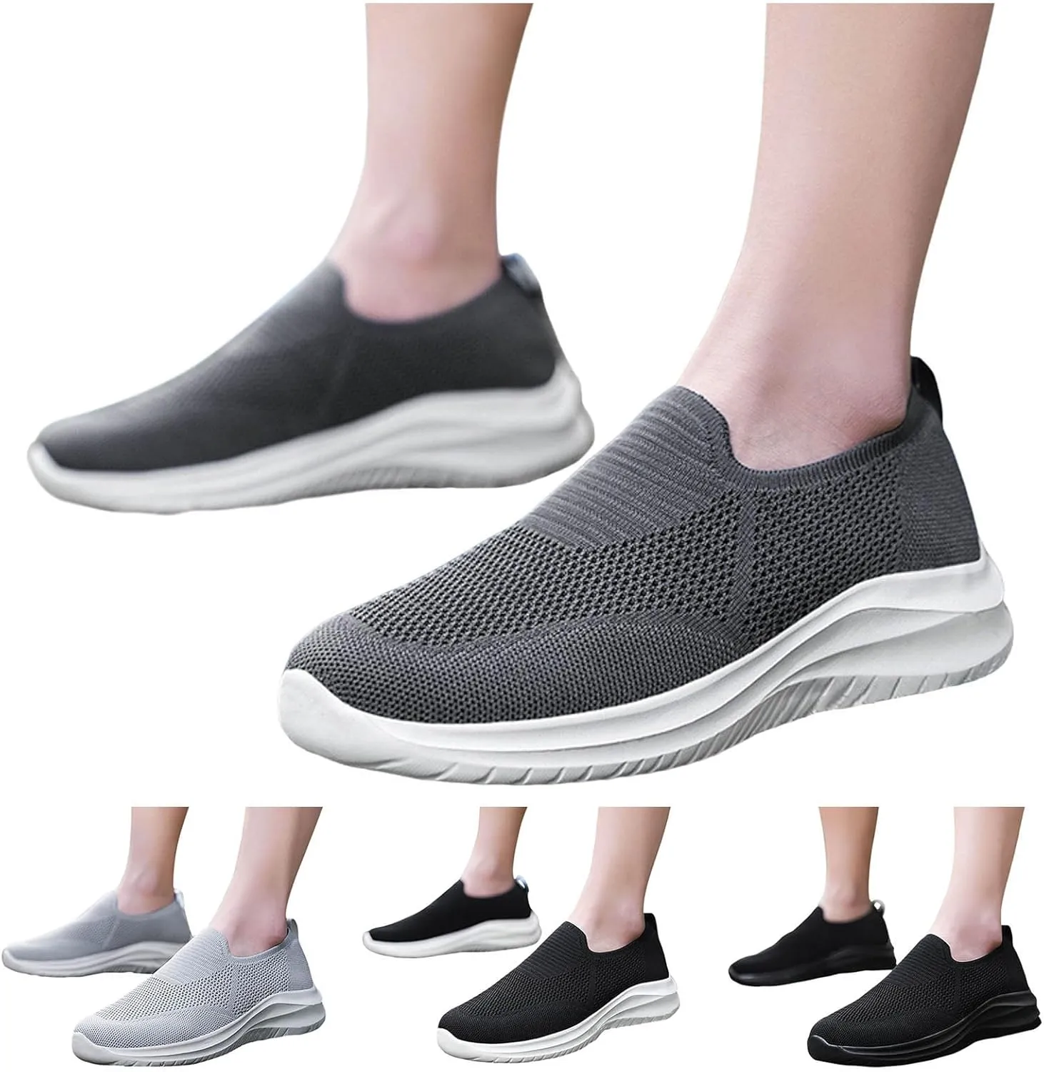 Men Sports Shoes Fashionable New Pattern Simple and Pure Color Mesh Breathable Comfortable Flat Bottomed Sneaker Men 13 Men's