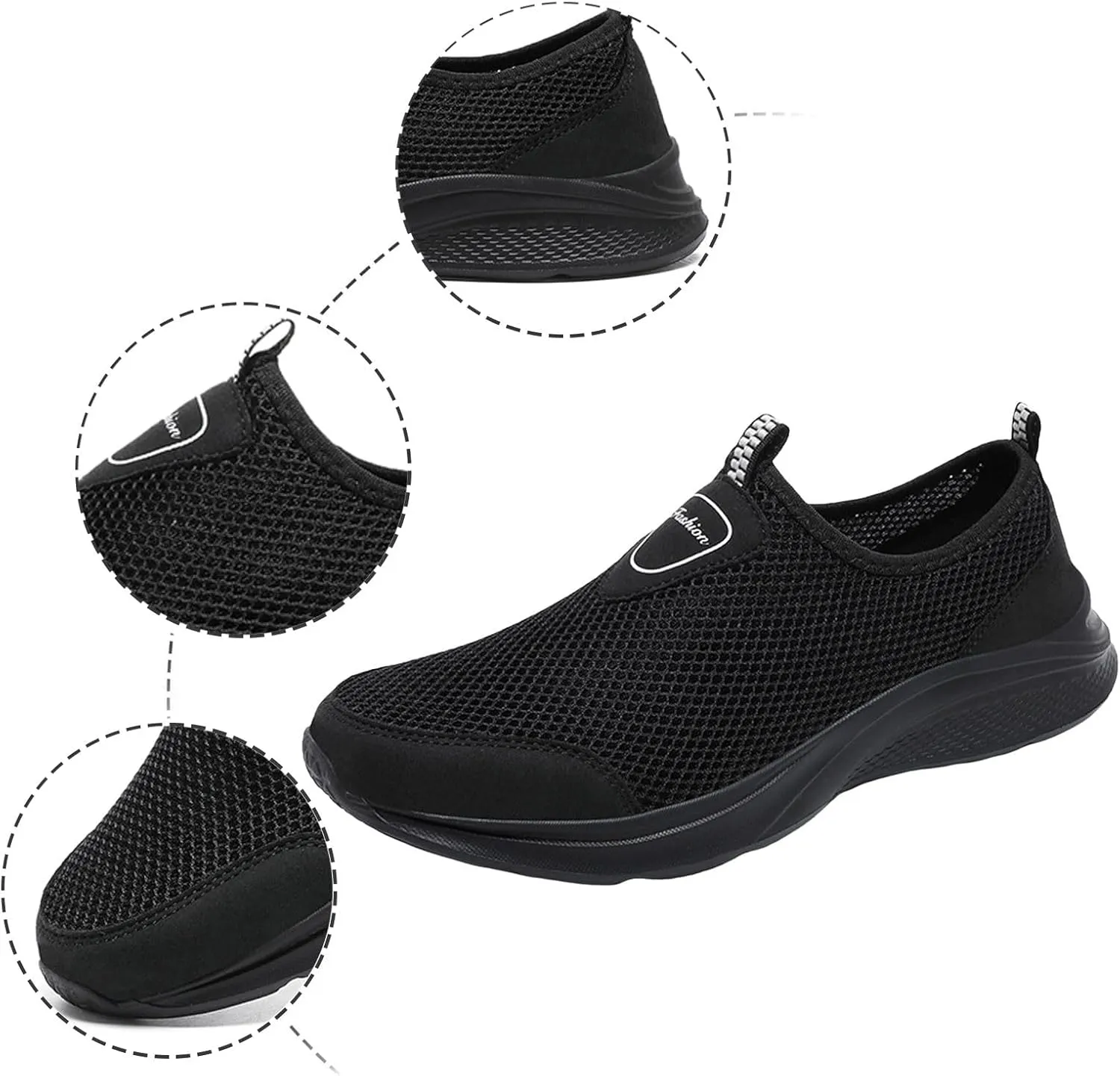 Men Sports Shoes Fashionable New Pattern Simple Pure Color Mesh Breathable Comfortable Hiking Mens Sneaker Boots Low Top Men'