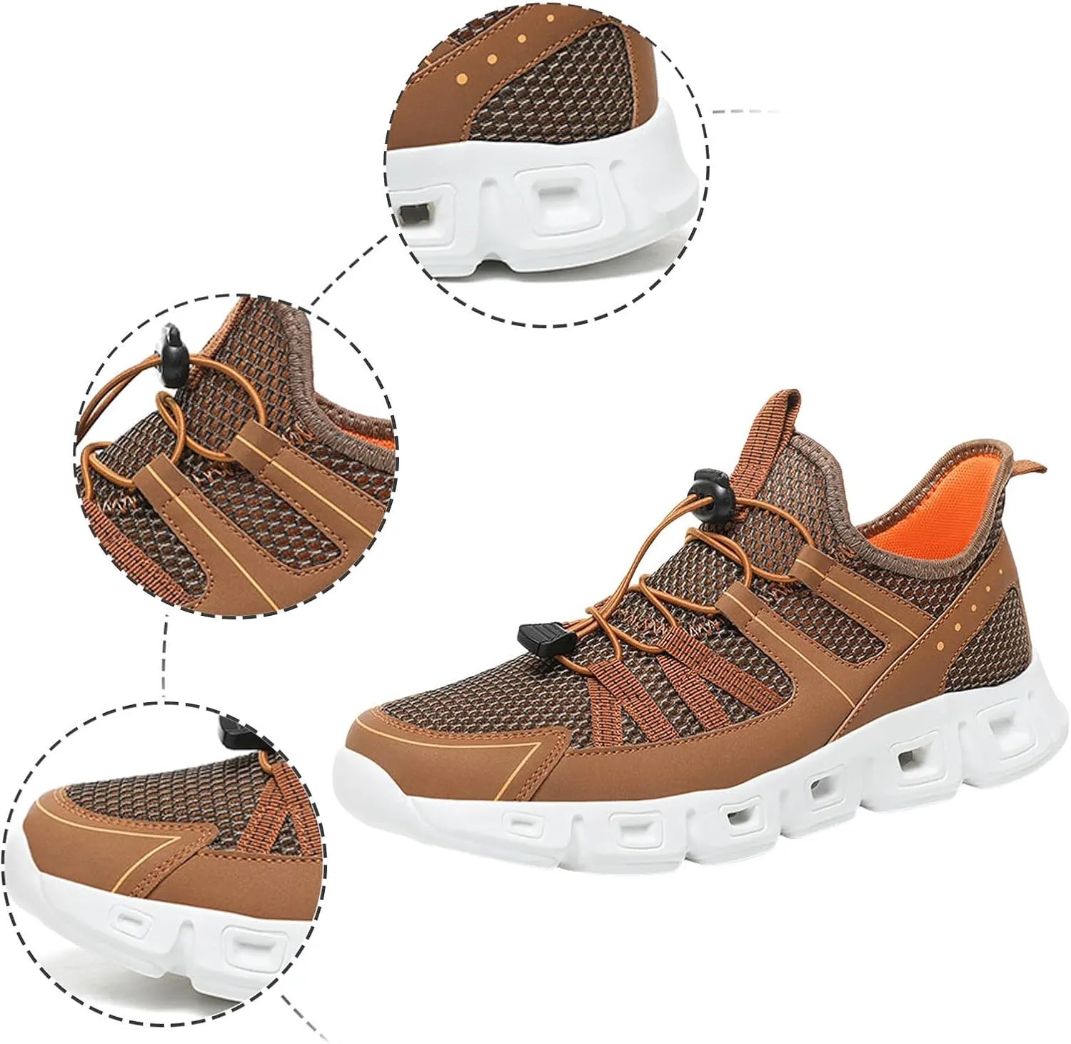 Men Sports Shoes Fashionable New Pattern Simple Pure Color Mesh Breathable Flat Bottom Elastic Air 1 '07 Mens Sneaker Men Sho