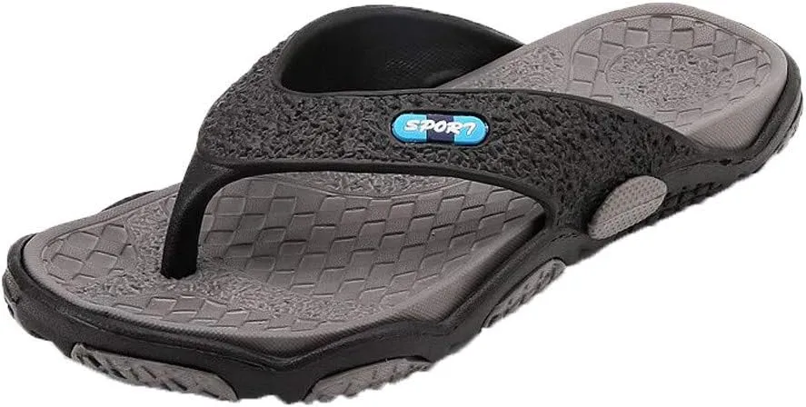 Men's Flip-Flops Fashion Spliced Soft Soled Flip Flops Casual Outdoor Beach