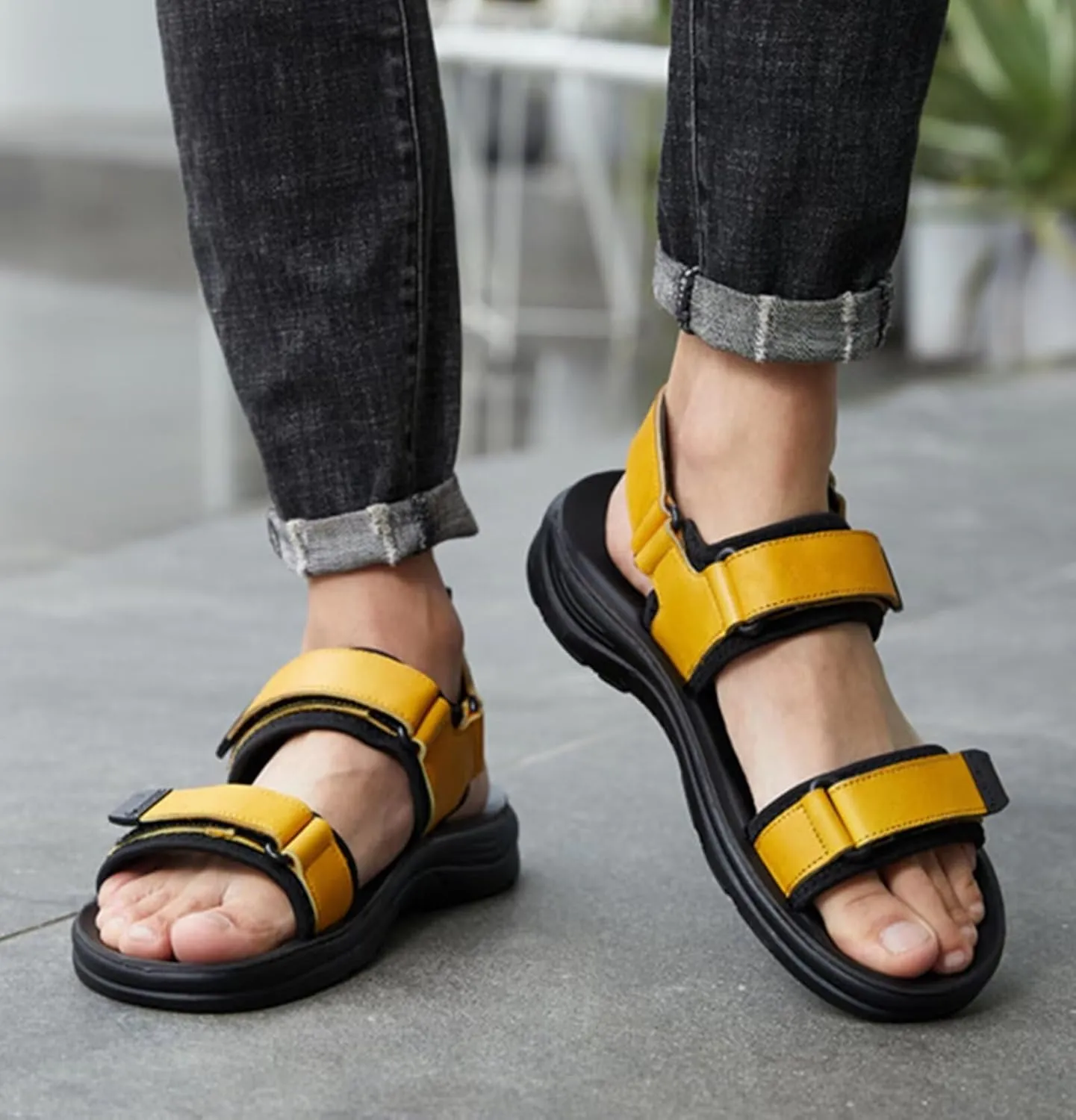Mens Hiking Sandals Outdoor Sports Summer Beach Fisherman Shoes Walking Trekking Casual Breathable Athletic Sandals