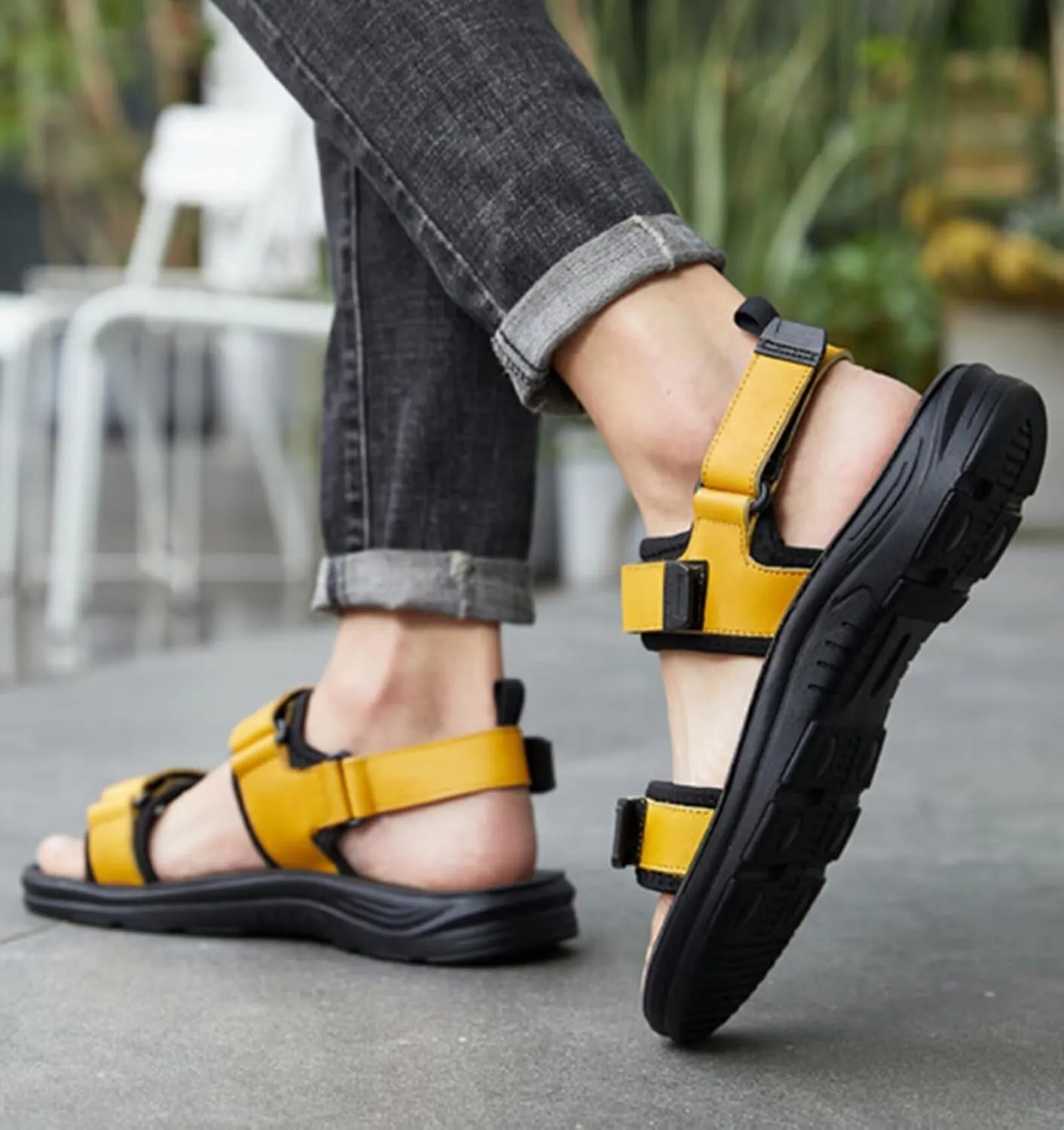 Mens Hiking Sandals Outdoor Sports Summer Beach Fisherman Shoes Walking Trekking Casual Breathable Athletic Sandals