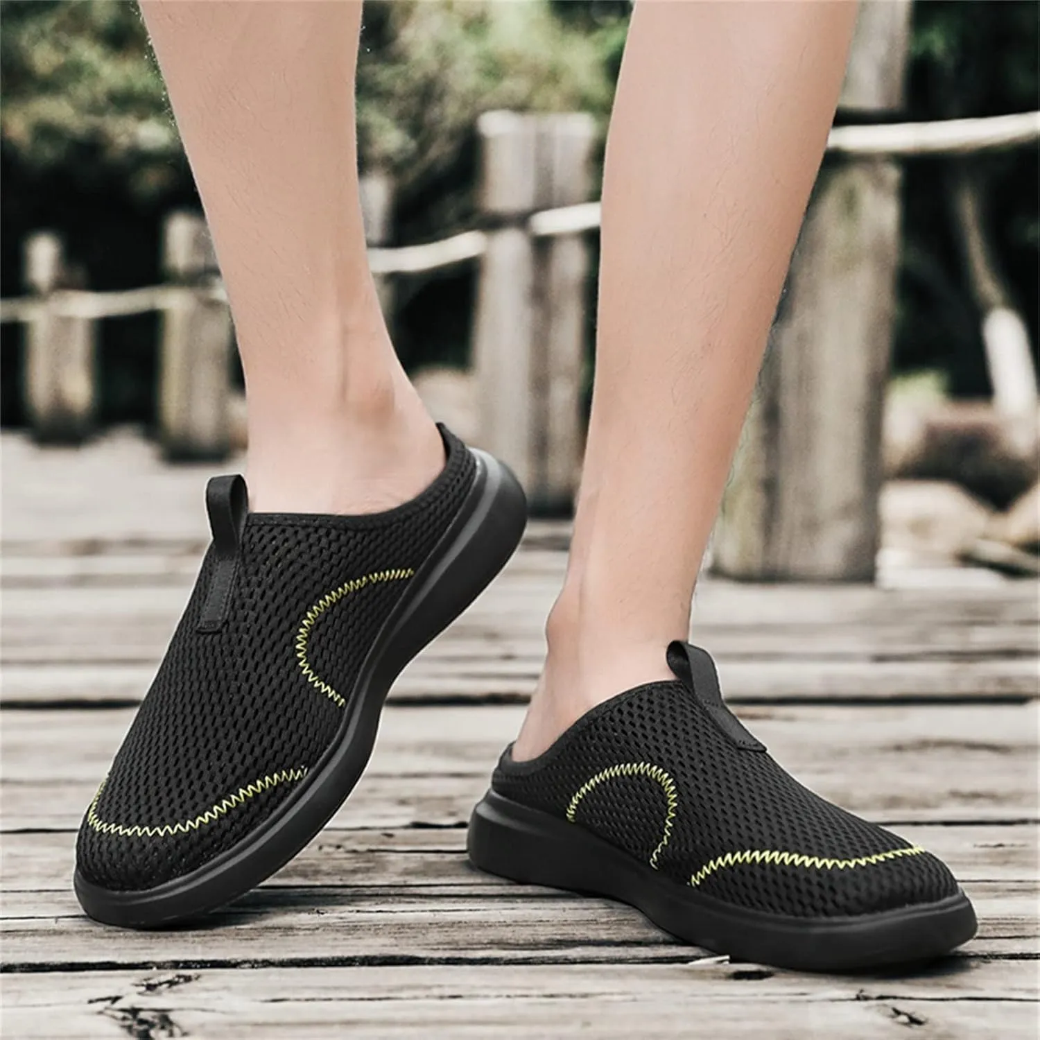 Men's Running Shoes Casual Slip on Walking Tennis Gym Sneakers Lightweight Breathable Mesh Workout Sports Sneakers
