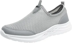 Mens Slip On Walking Shoes Lightweight Breathable Non Slip Running Shoes Comfortable Fashion Sneakers for Men