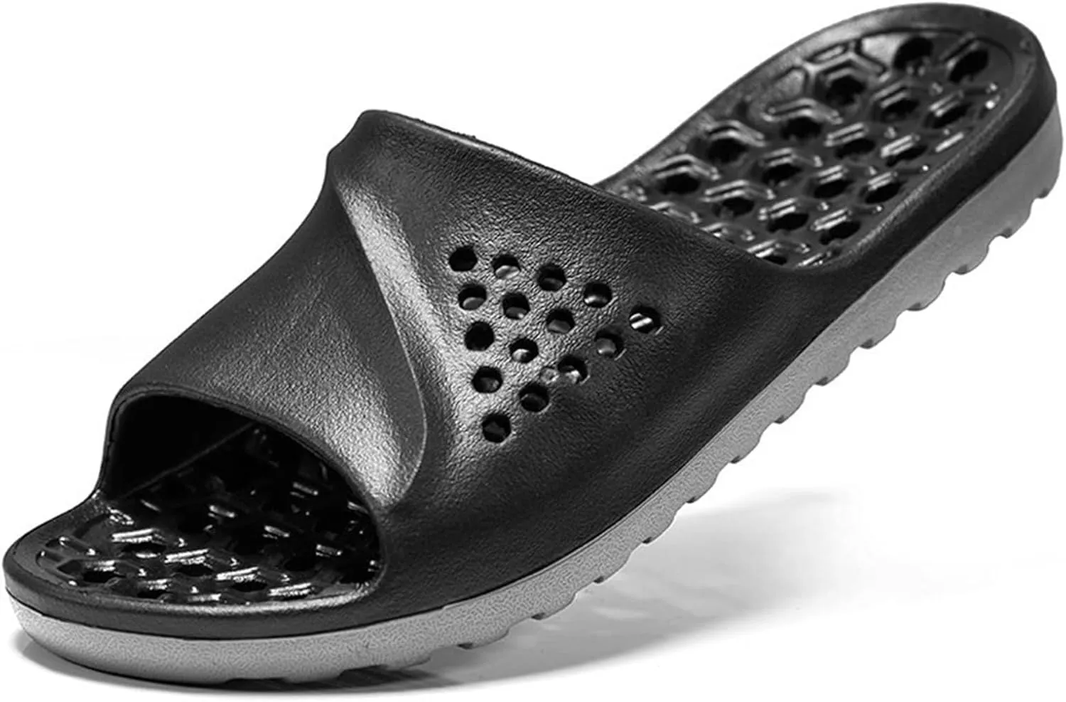 Mens Slippers Shower Shoes Women Bathroom Slippers Men Slides for Women Gym Non Slip Soft Sole