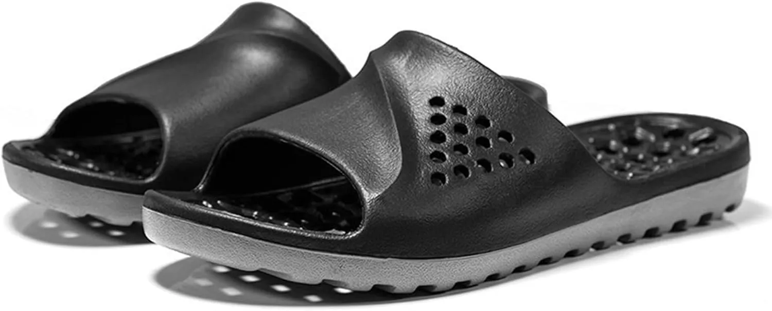 Mens Slippers Shower Shoes Women Bathroom Slippers Men Slides for Women Gym Non Slip Soft Sole