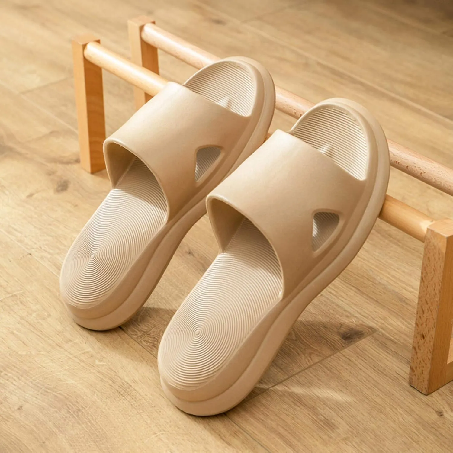 Mens Slippers Womens Slides Slides for Men Shower Shoes Women Ultra Comfort Drainage Hole Public Slippers