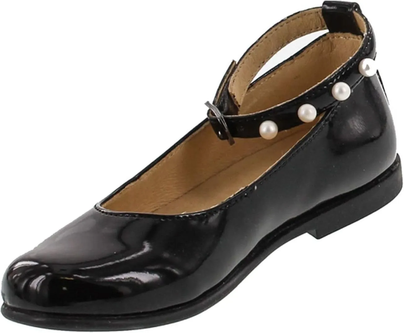 Naturino Girls 5067 Dress Ankle Strap Flats Shoes