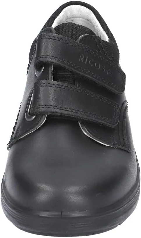 RICOSTA William Black Leather Boys School Shoes