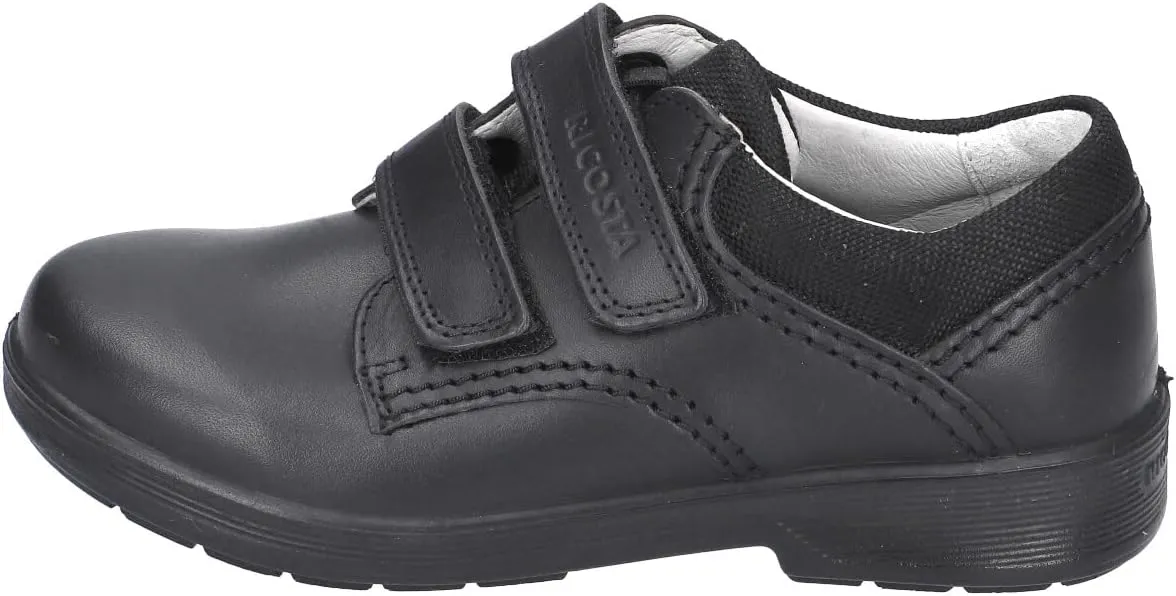RICOSTA William Black Leather Boys School Shoes