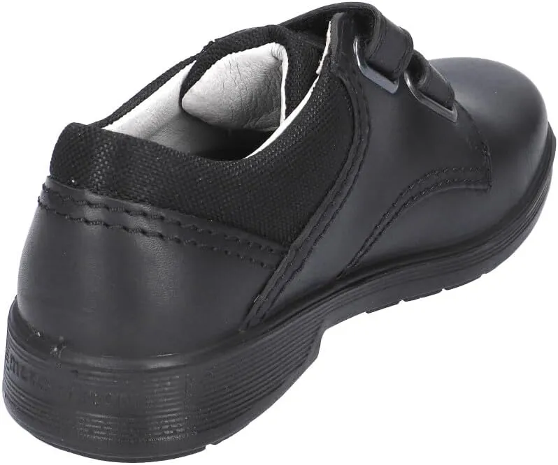 RICOSTA William Black Leather Boys School Shoes