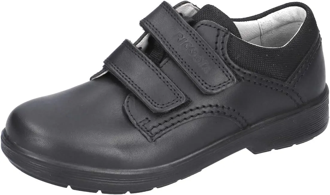 RICOSTA William Black Leather Boys School Shoes