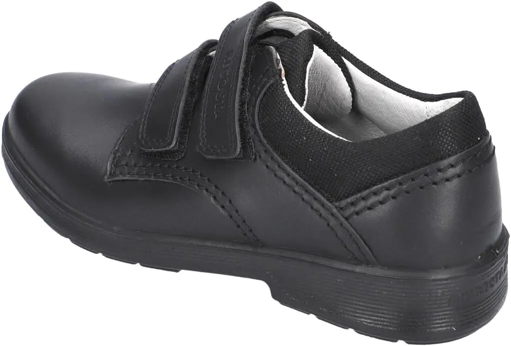 RICOSTA William Black Leather Boys School Shoes