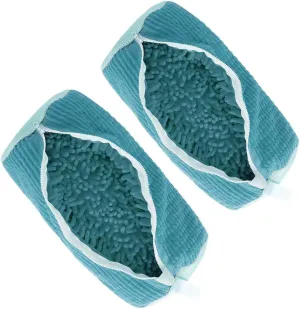 Shoe Bag for Washing Machine, Invisible Zipper Side Opening Shoe Laundry Bags for Washer and Dryer, Sneaker Washing Bag, sneaker cage washReusable Shoe Cleaning Bag for All Shoe Sizes (blue 2pcs)