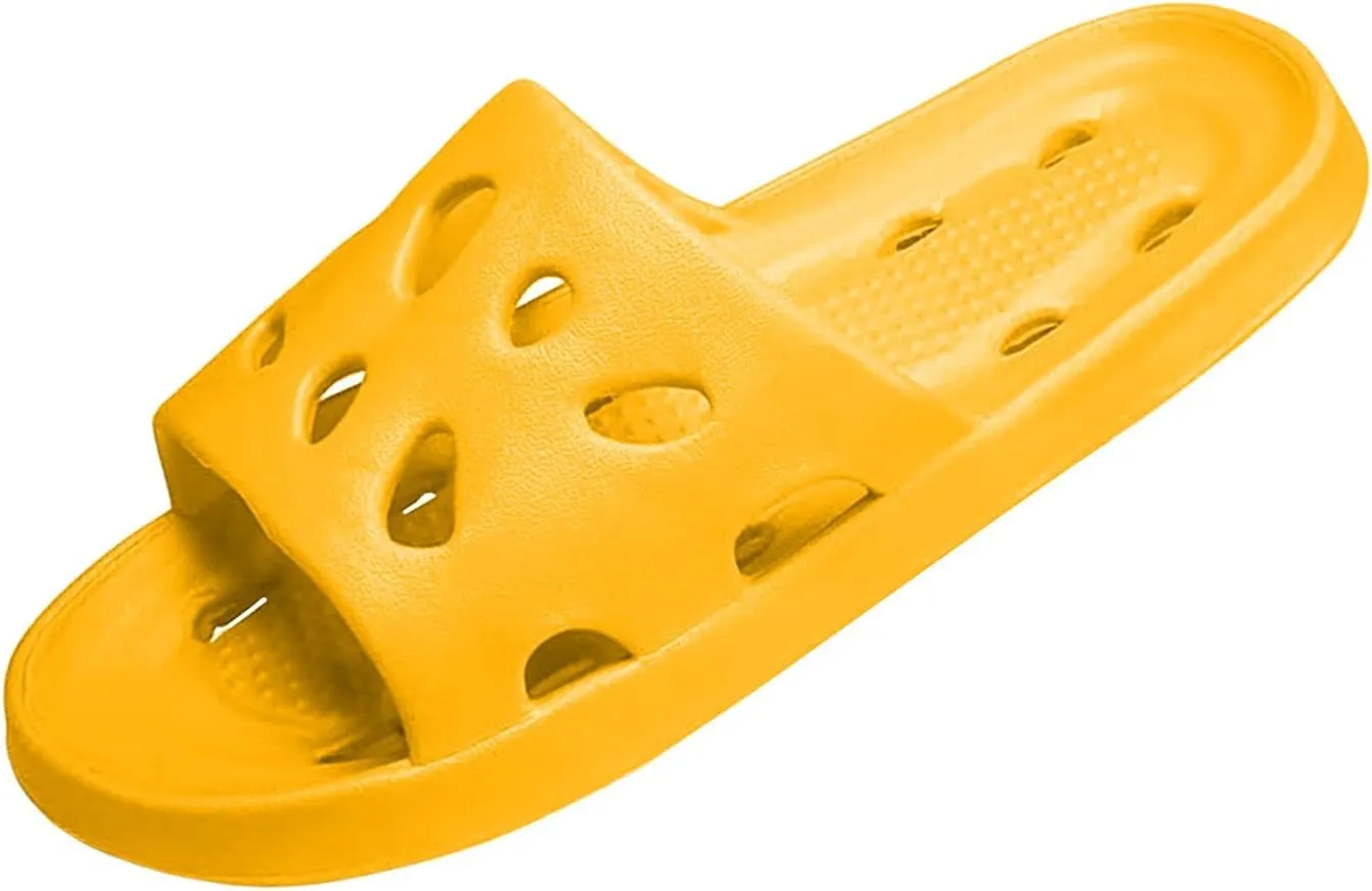 Shower Sandals Non-Slip House Slippers Indoor Outdoor Shower Sandals House Shoes with Low Arch Support