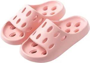 Shower Slippers Non Slip Quick Drying Bathroom Slippers for Women Men Arch Support Slides for Women and Mens