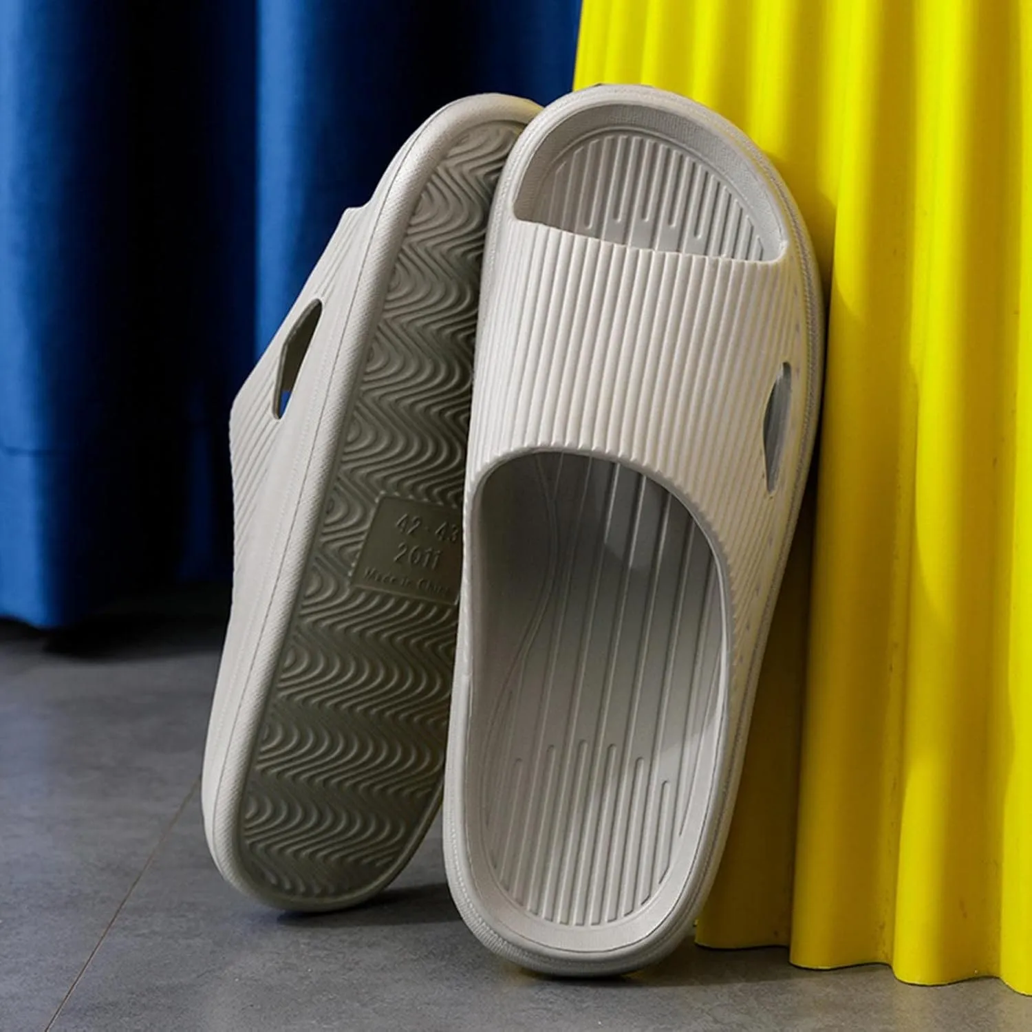 Slides for Men Womens Slides Cloud Slippers for Men Shower Shoes Women House Travel Open Toe Slippers