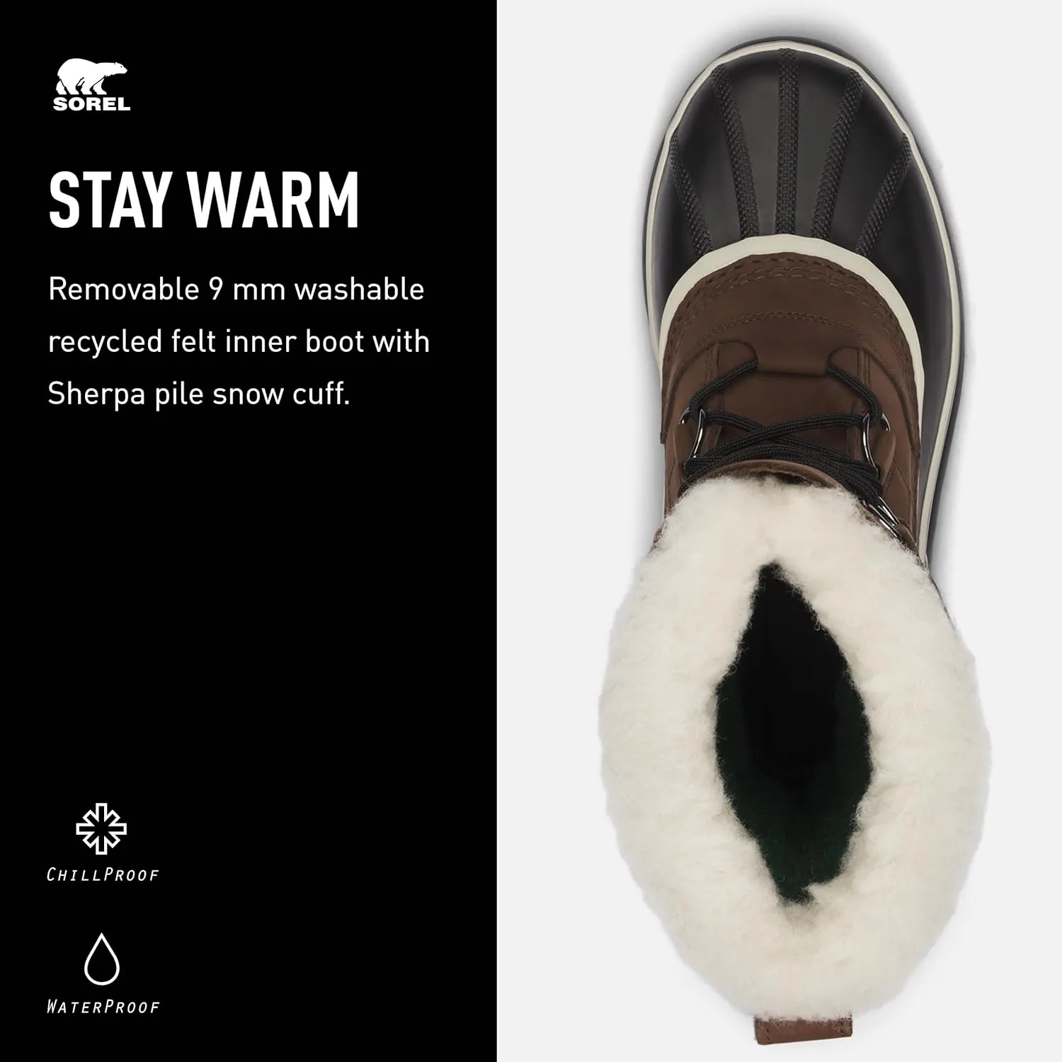 Sorel Men's Caribou Warm Lining Mid-Calf Boots