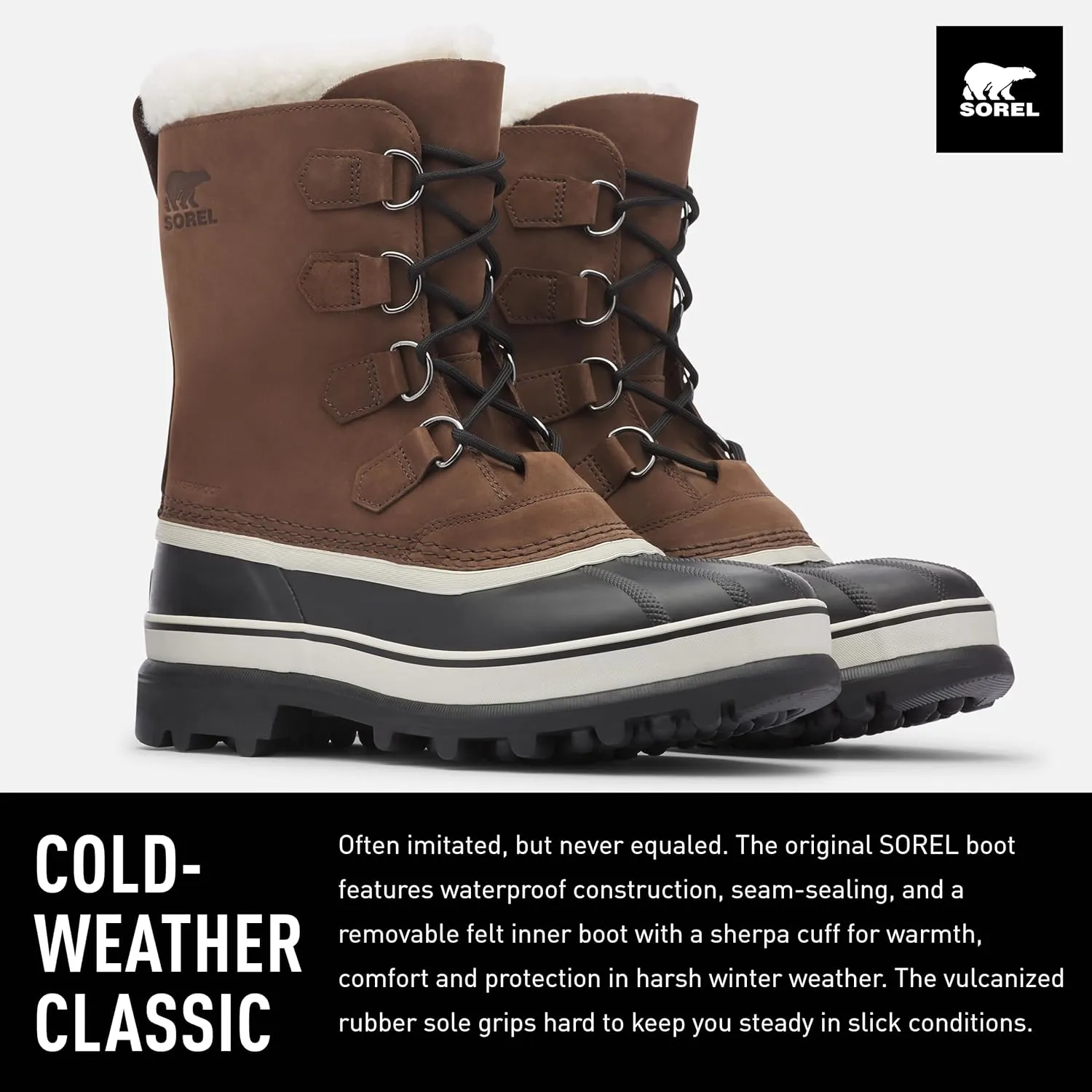 Sorel Men's Caribou Warm Lining Mid-Calf Boots