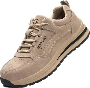 Steel Toe Safety Shoes for Men Non Slip Breathable Industrial Composite Toe Shoes Work Boots