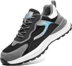Steel Toe Safety Shoes for Men Non Slip Breathable Industrial Composite Toe Shoes Work Boots