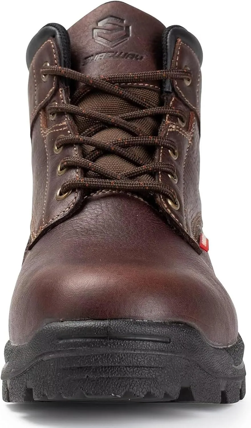 SUREWAY Mens Waterproof Soft/Steel Toe Work Boots/Shoes for Men,Full-Grain Leather,Oil/Slip Resistant,Lightweight,Anti-Fatigue for Standing/Walking All Day Long